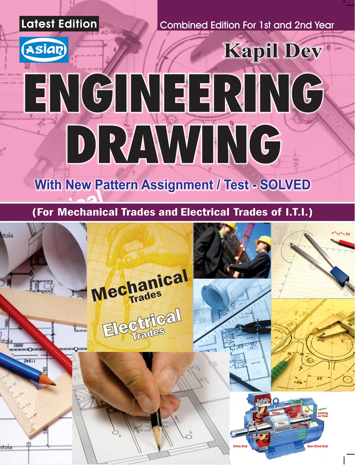 ENGG. DRAWING WITH ASST.-SOLVED (MECH.&amp; ELECT. GR.)REV.ED.