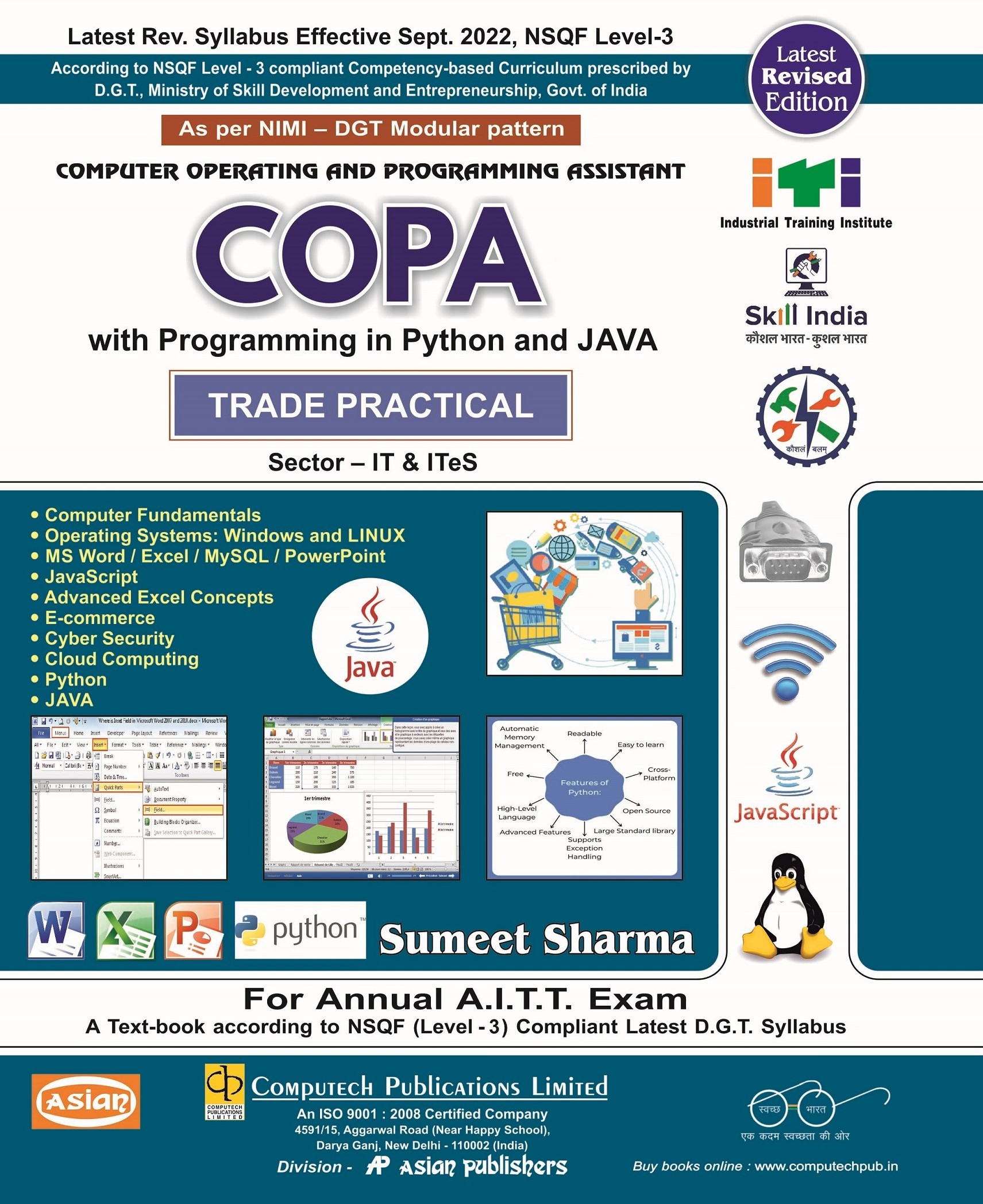 COPA PRACTICAL WITH PYTHON &amp; JAVA PROG. NIMI-DGT PATTERN (NSQF-3 SYLL.)